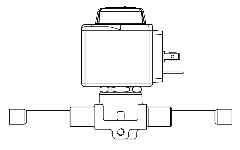 常閉電磁閥1028N/2A6,內(nèi)連焊接接頭,直動式