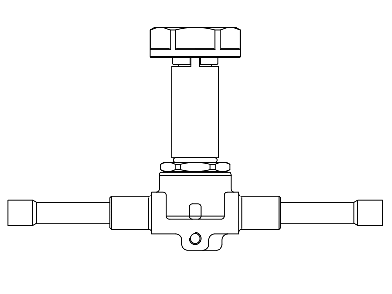 常閉電磁閥1028N/2S.E,內(nèi)連焊接接頭,直動(dòng)式