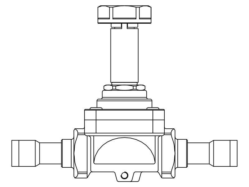 常閉電磁閥1048/M12S,內(nèi)連焊接接頭,活塞先導(dǎo)式