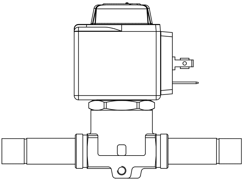 常閉電磁閥1068/M12A6,內(nèi)連焊接接頭,隔膜先導(dǎo)式