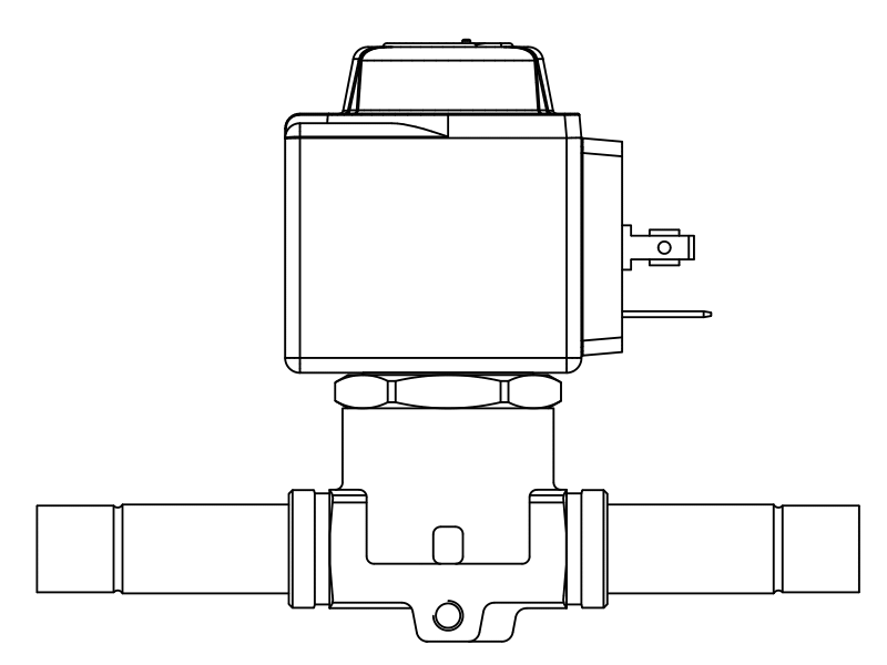 常閉電磁閥1068N/3A6,內(nèi)連焊接接頭,隔膜先導(dǎo)式