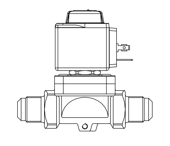 常閉電磁閥1070/4A7,SAE直螺紋接頭,隔膜先導(dǎo)式