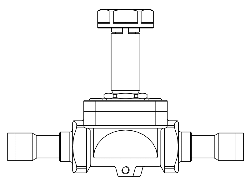 常閉電磁閥1078N/5S,內(nèi)連焊接接頭,隔膜先導(dǎo)式