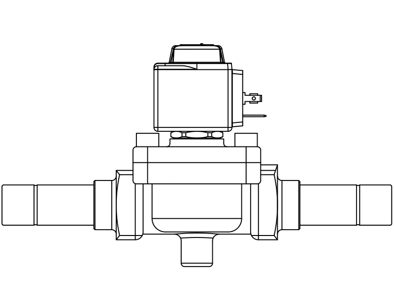 常閉電磁閥1099/9A7,內(nèi)連焊接接頭,隔膜先導(dǎo)式