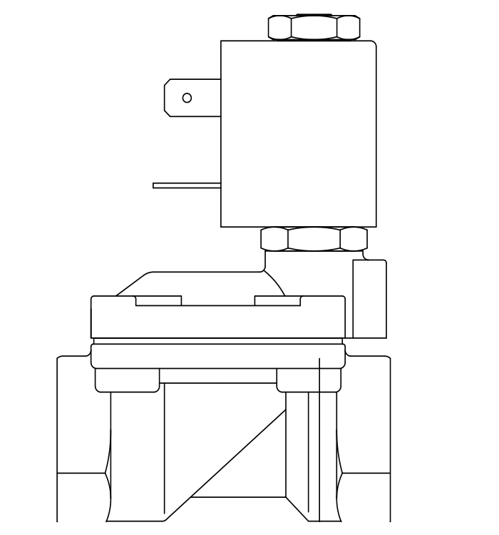 常閉工業(yè)用電磁閥1133/012V370A6,內(nèi)螺紋直接頭