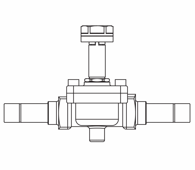 常開(kāi)電磁閥1158/5S,內(nèi)連焊接接頭,活塞先導(dǎo)式