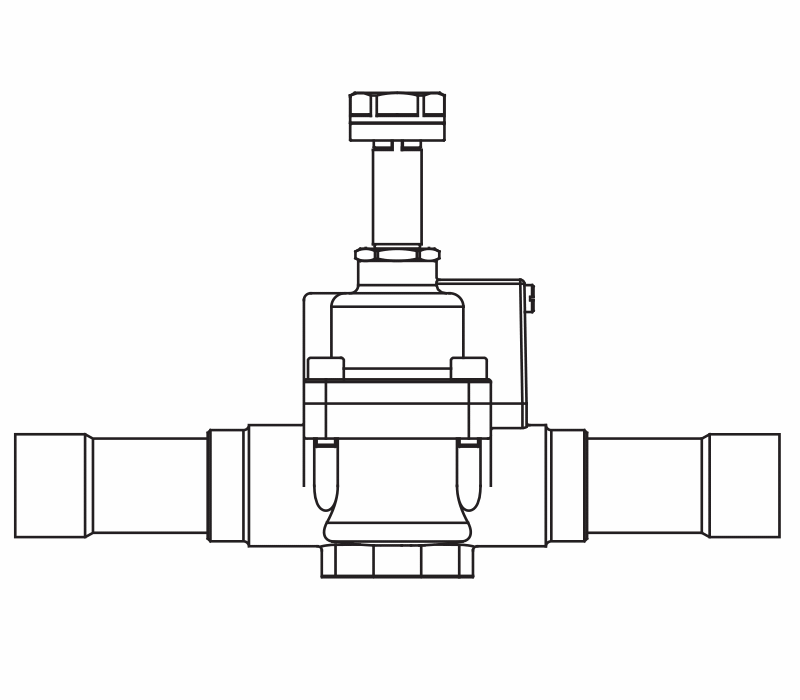 常開(kāi)電磁閥1178/11S,內(nèi)連焊接接頭,活塞先導(dǎo)式