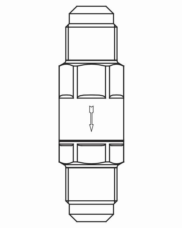 止回閥3112/3,SAE擴(kuò)口接頭直通