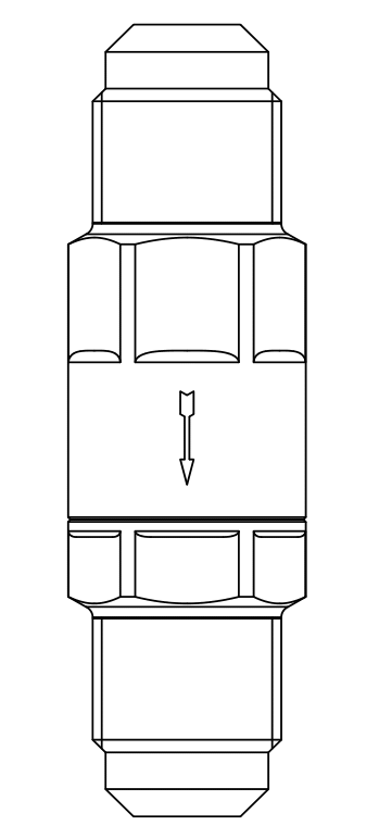 止回閥3112N/2,SAE擴(kuò)口接頭直通