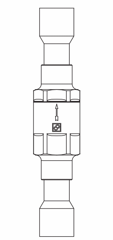 止回閥3132/7,紫銅ODS,連接直通