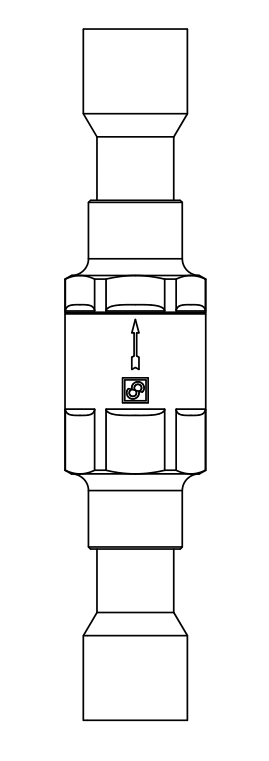 止回閥3132N/5,紫銅ODS,連接直通