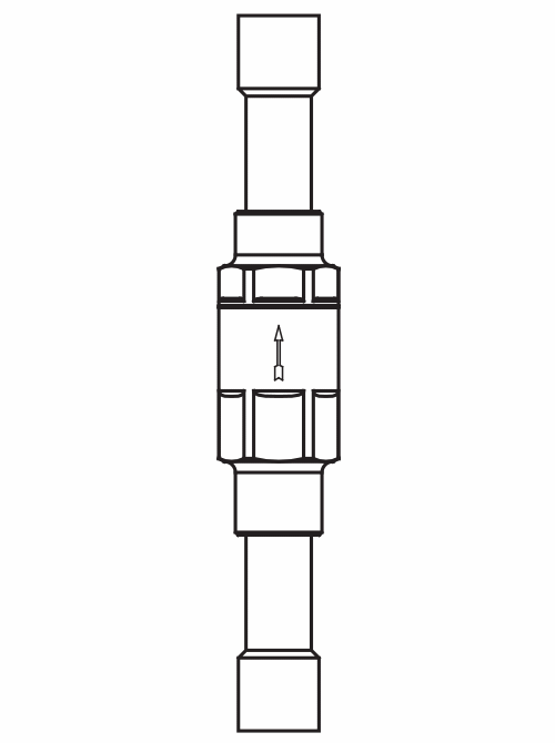 壓差閥3136/4,ODS銅管內(nèi)連接焊接接頭