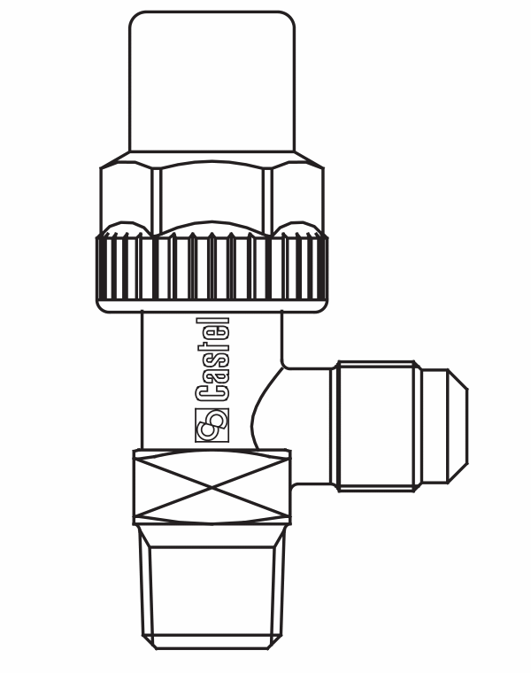 貯液器閥門6110/22,螺紋接頭