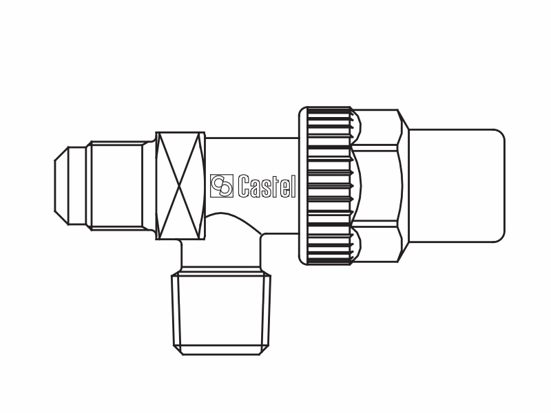 貯液器閥門6120/32,螺紋接頭